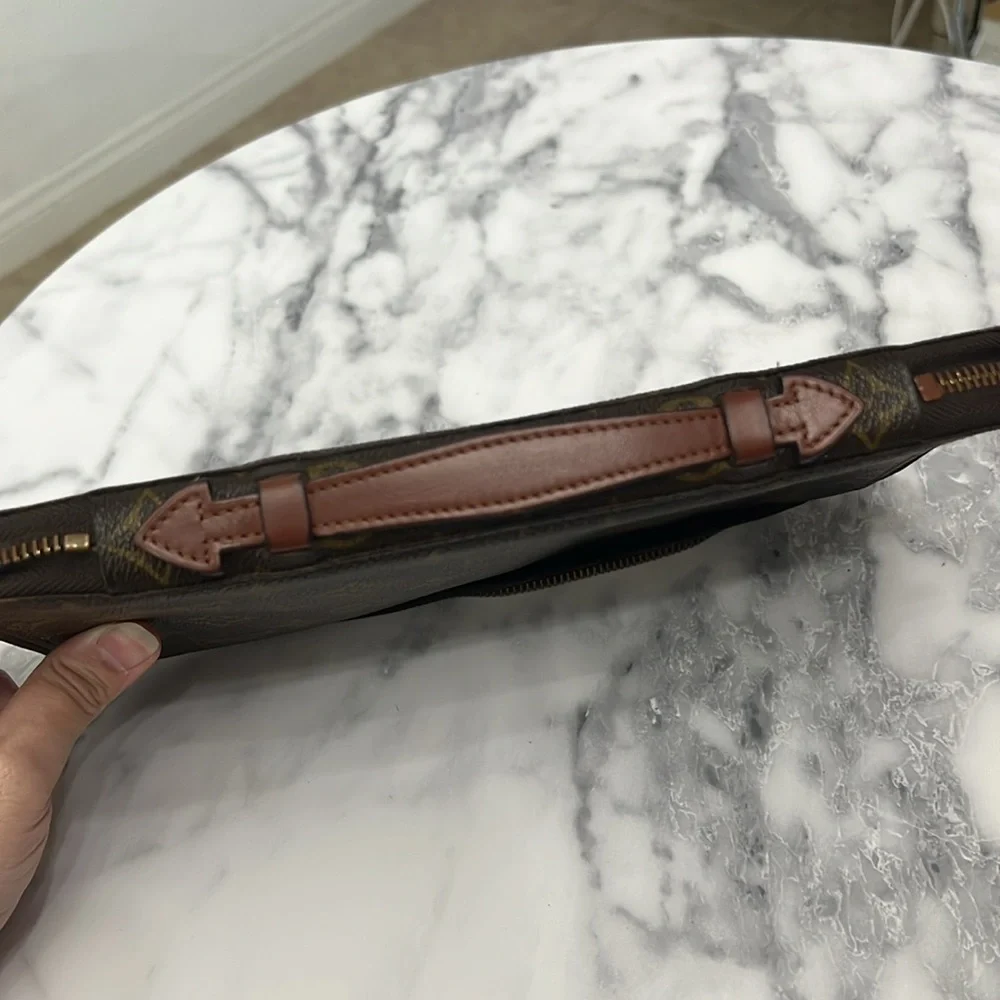Louis Vuitton Brown Monogram Canvas Hand Pouch